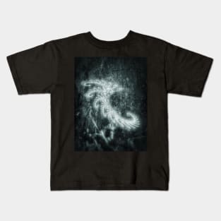 White Spiral Fractal Kids T-Shirt